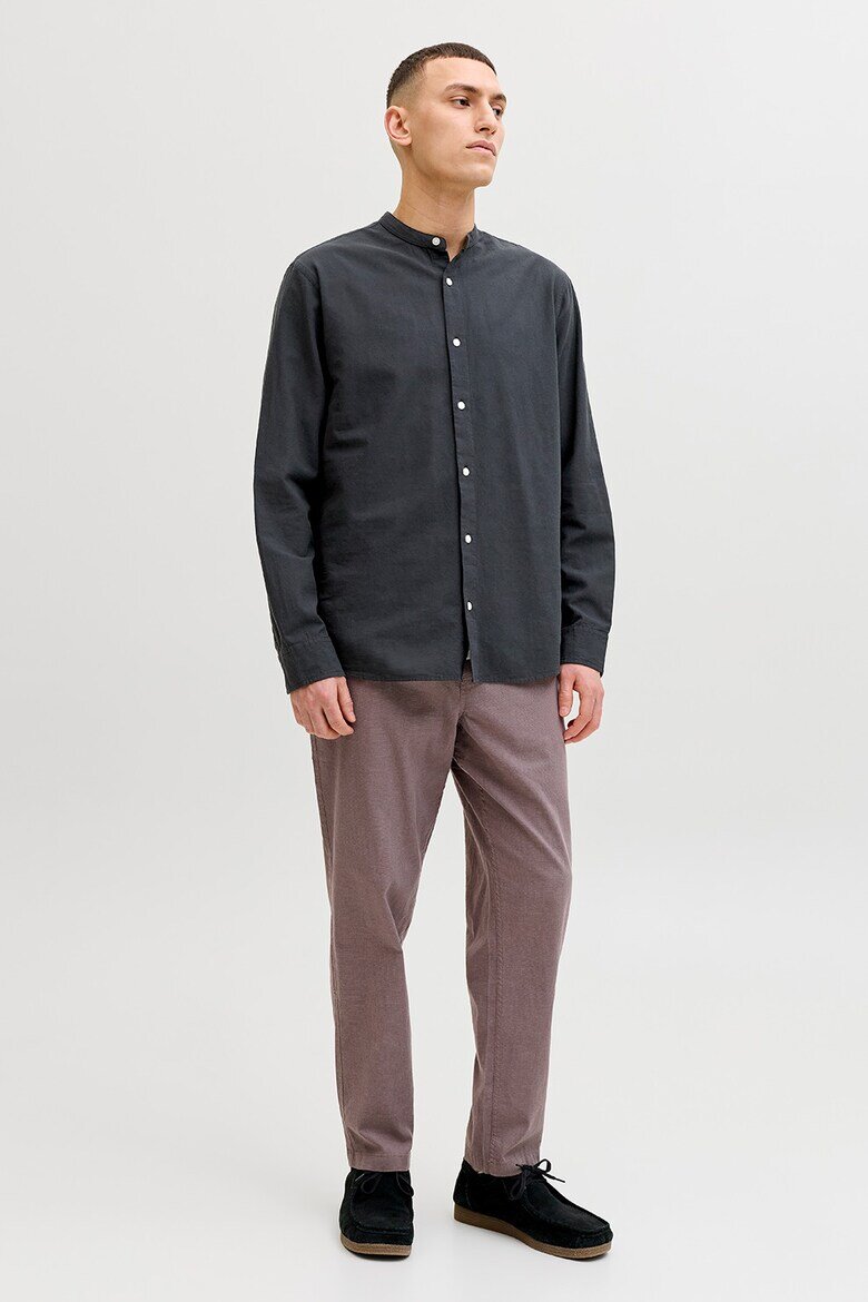 Jack & Jones Туника Breeze с памук и лен Избеляло черно