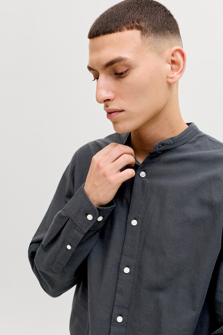 Jack & Jones Туника Breeze с памук и лен Избеляло черно