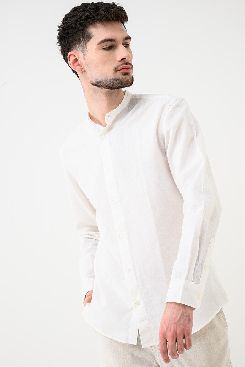 Jack & Jones Туника Breeze с памук и лен Мръснобял