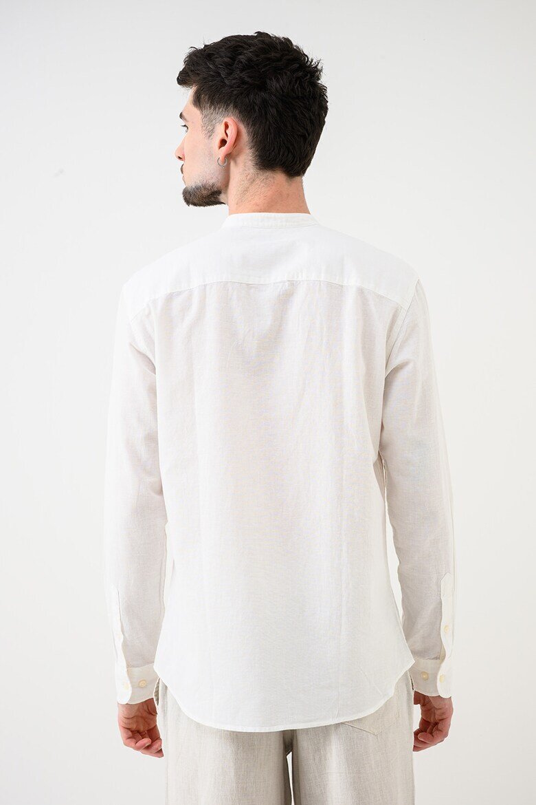 Jack & Jones Туника Breeze с памук и лен Мръснобял