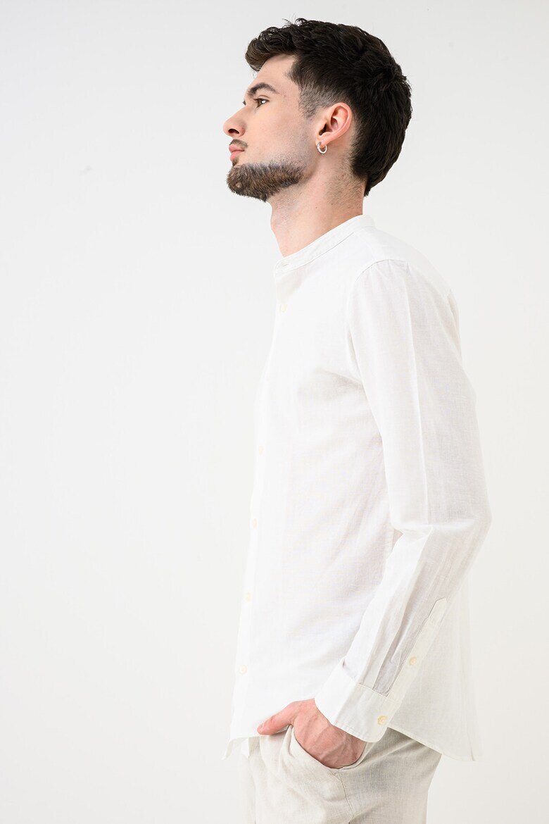 Jack & Jones Туника Breeze с памук и лен Мръснобял