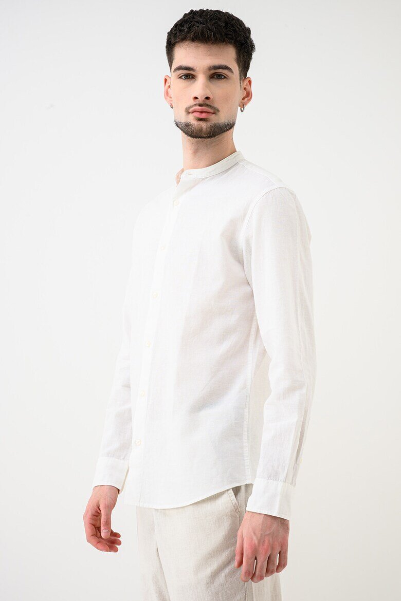 Jack & Jones Туника Breeze с памук и лен Мръснобял