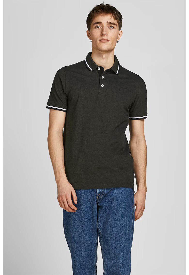 Jack & Jones Вталени тениски Paul с яка - 2 броя - Бледозелен/Тъмносин