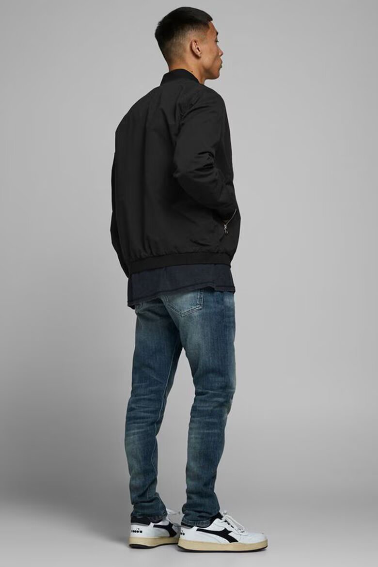 Jack & Jones Яке бомбър с джобове с цип Черен