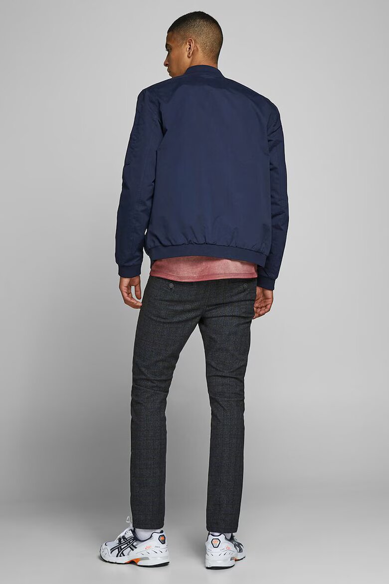 Jack & Jones Яке бомбър с джобове с цип Тъмносин