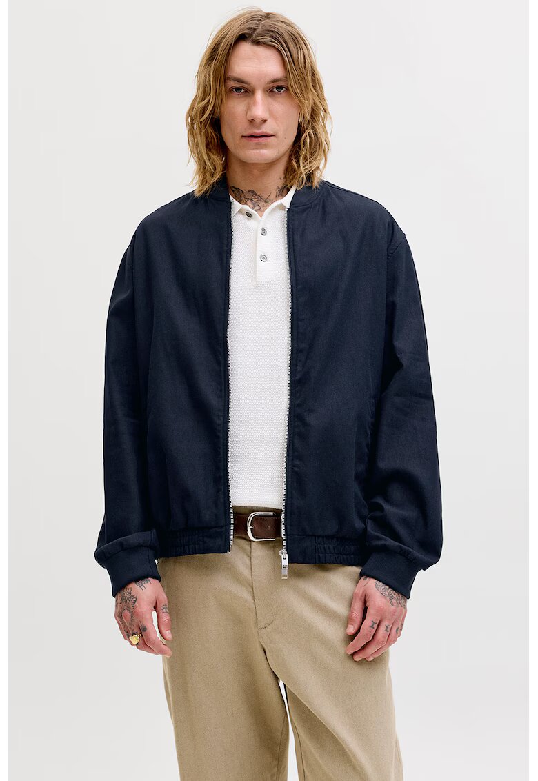 Jack & Jones Яке бомбър с лен