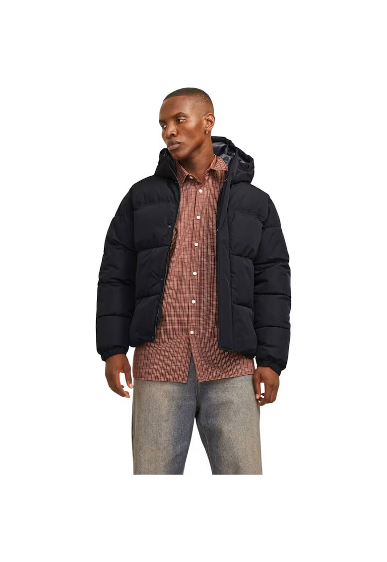 Jack & Jones Яке JACK &JONES Bradley Puffer Hood 38902 - Черен