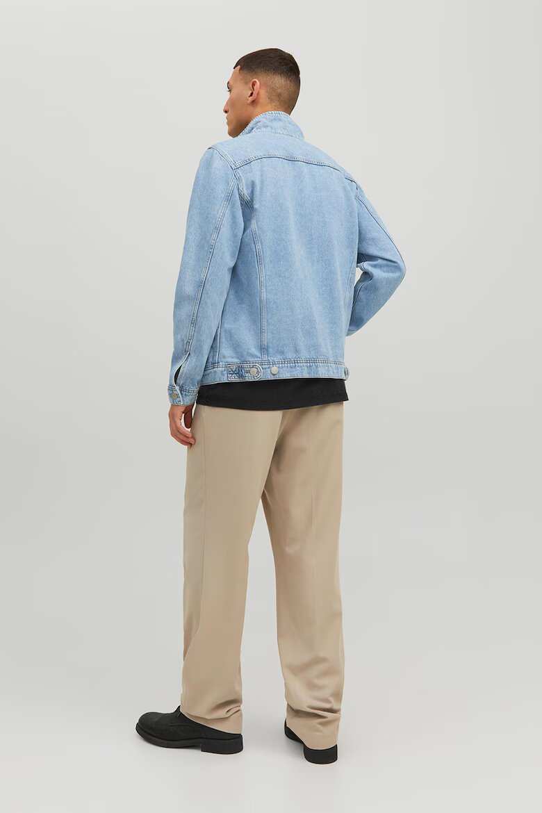 Jack & Jones Яке от деним с джобове с капачета Светлосин