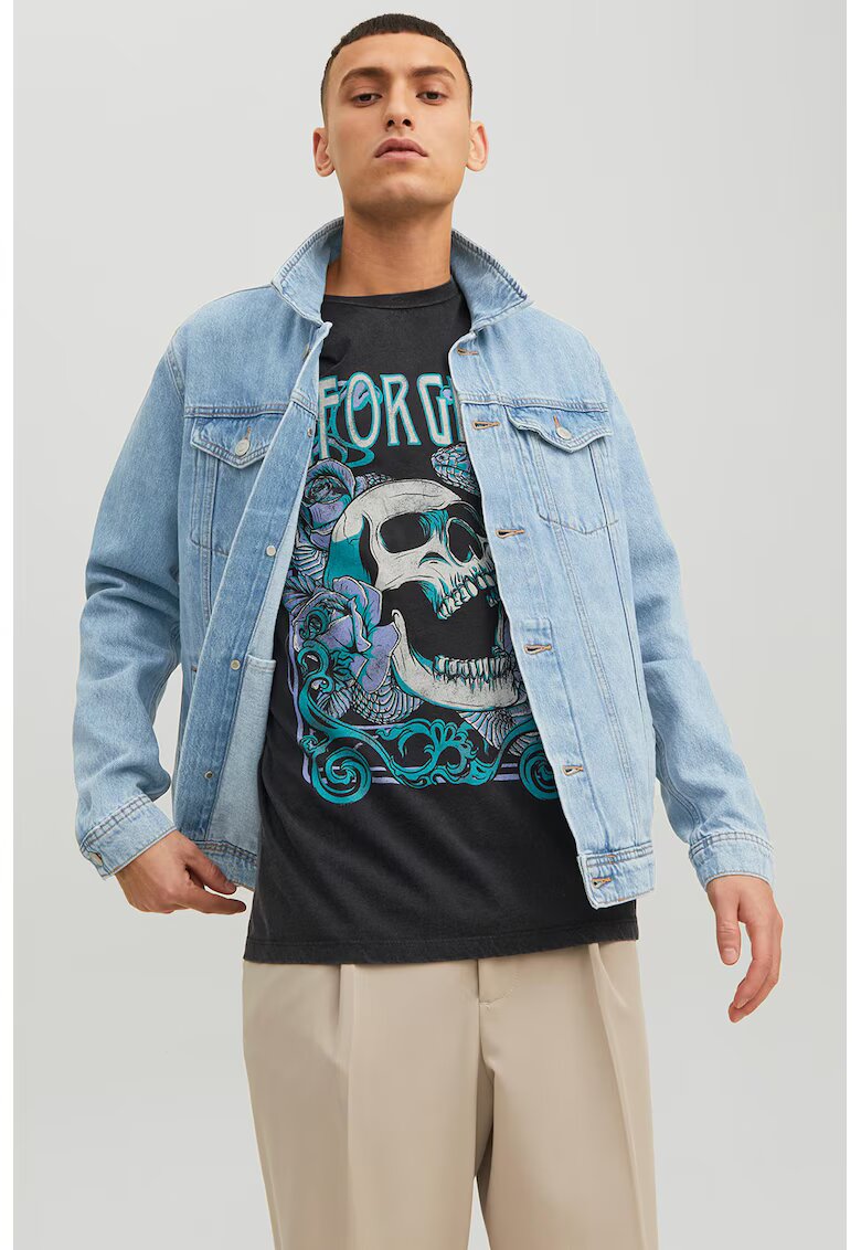 Jack & Jones Яке от деним с джобове с капачета