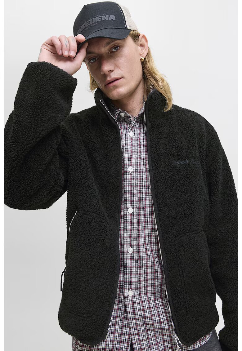 Jack & Jones Яке с джобове с цип - Черен