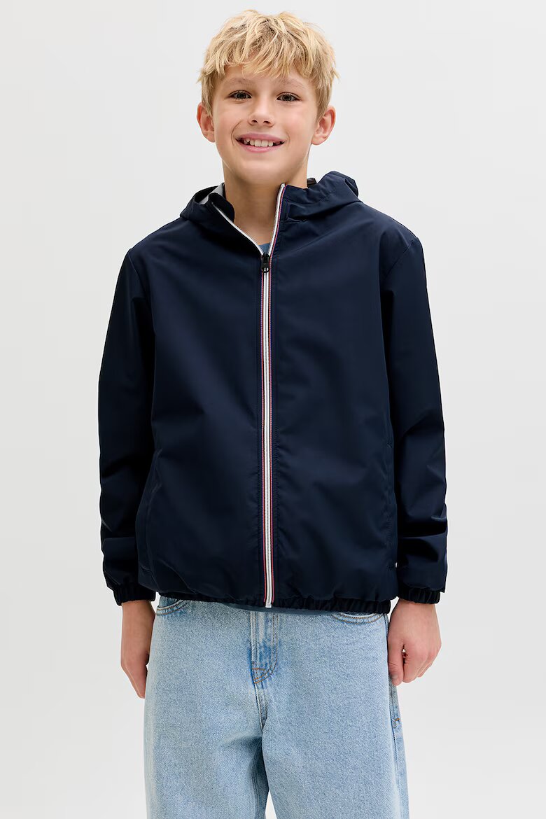 Jack & Jones Яке с качулка и джобове встрани Ултрамарин синьо