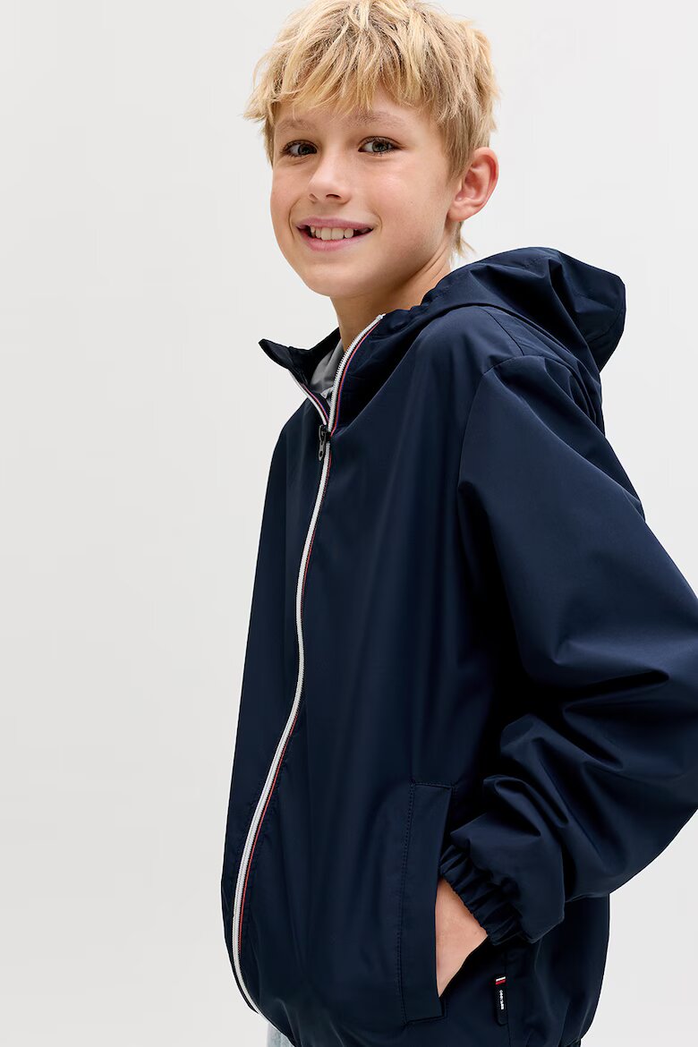 Jack & Jones Яке с качулка и джобове встрани Ултрамарин синьо