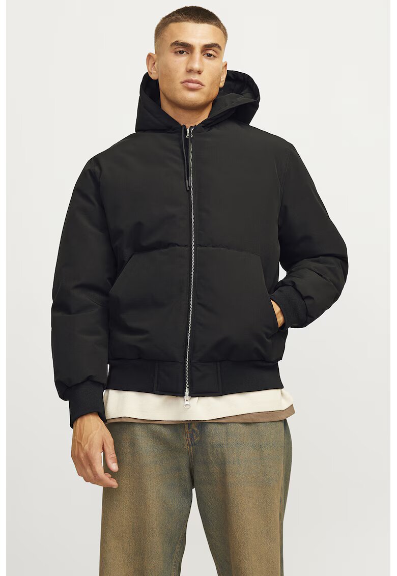 Jack & Jones Зимно яке бомбър с качулка
