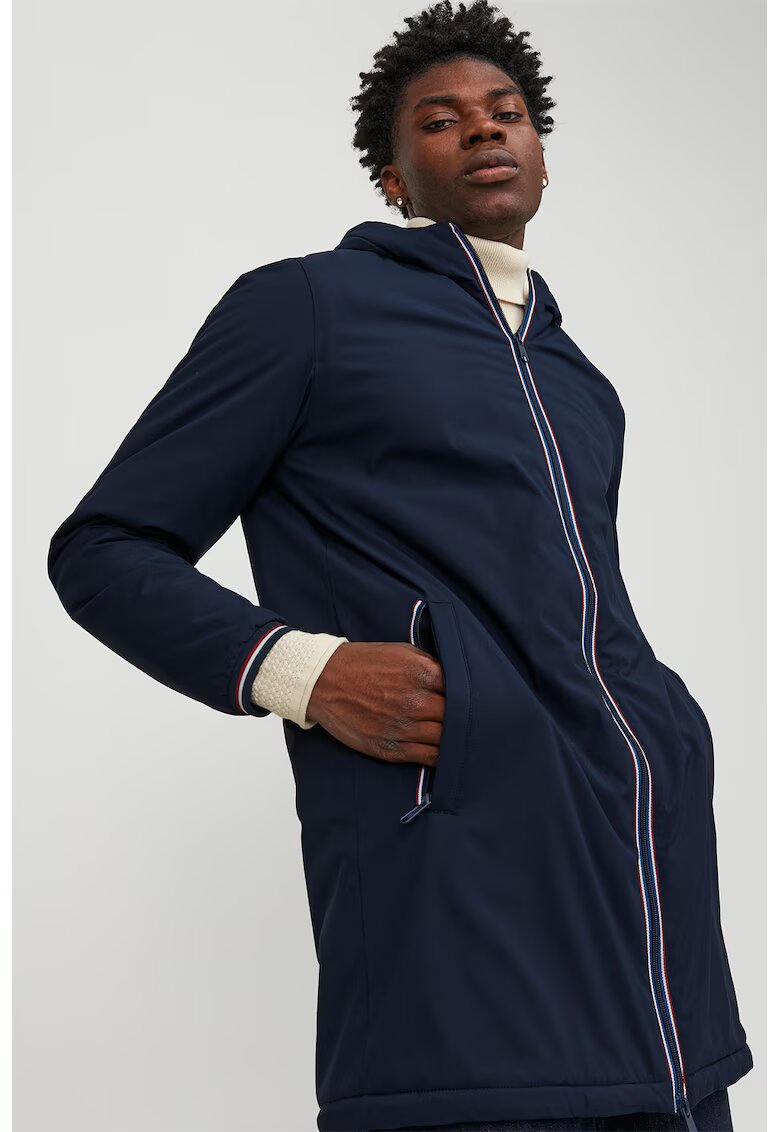 Jack & Jones Зимно яке с качулка и джобове