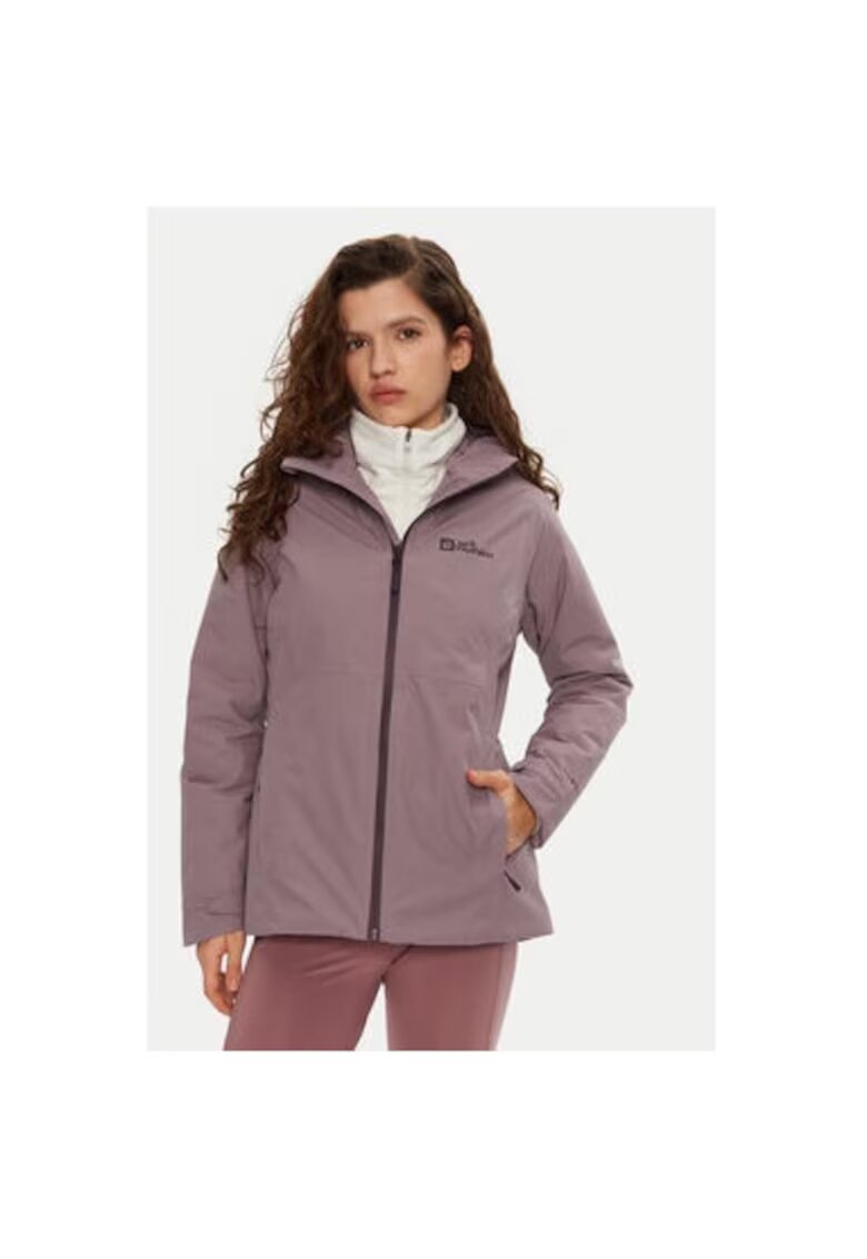 Jack Wolfskin Дамско яке - 303953638 - Рециклиран полиестер - Лилаво