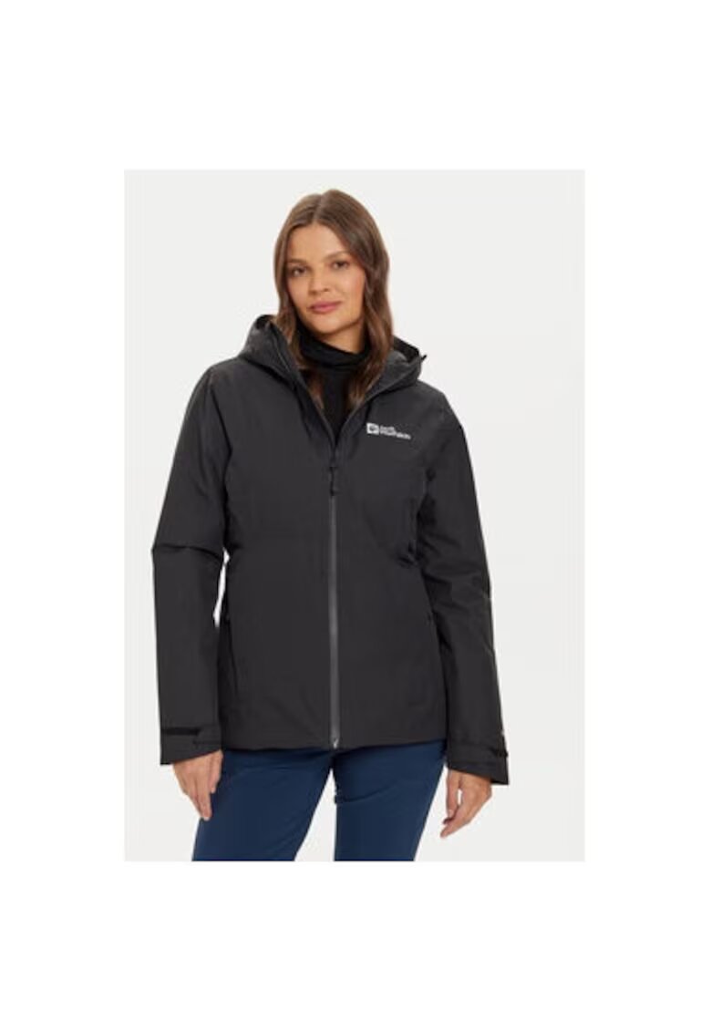 Jack Wolfskin Дамско яке - 303953645 - Рециклиран полиестер - Черно
