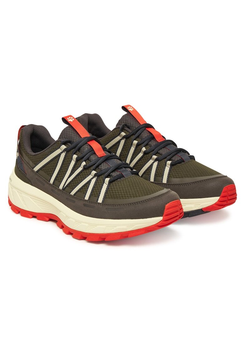 Jack Wolfskin Мъжки спортни обувки - Obsidian Moss E0205 - зелени - текстил
