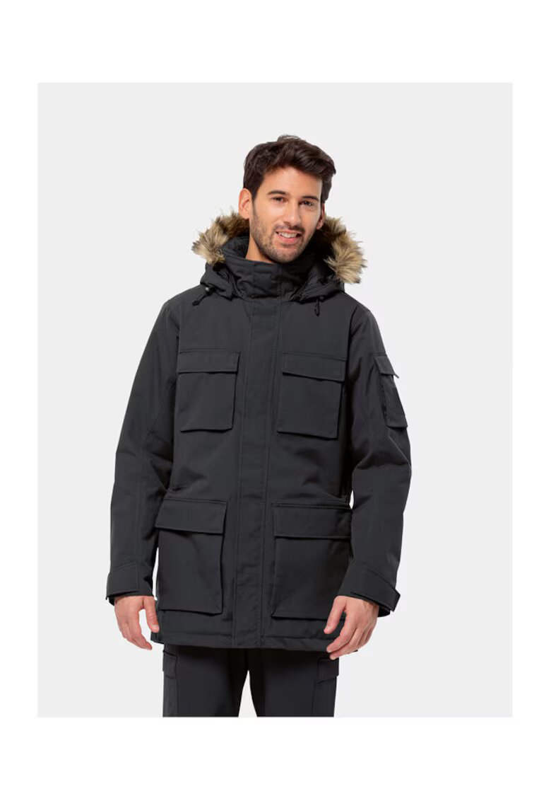 Jack Wolfskin Мъжко яке - 303325336 - Полиамид - Черно