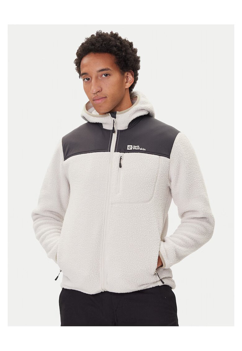 Jack Wolfskin Мъжко яке - рециклиран полиестер - - цип - джобове с цип