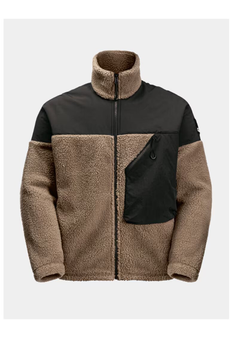 Jack Wolfskin Унисекс суичър - 303336578 - Полиестер - Кафяв
