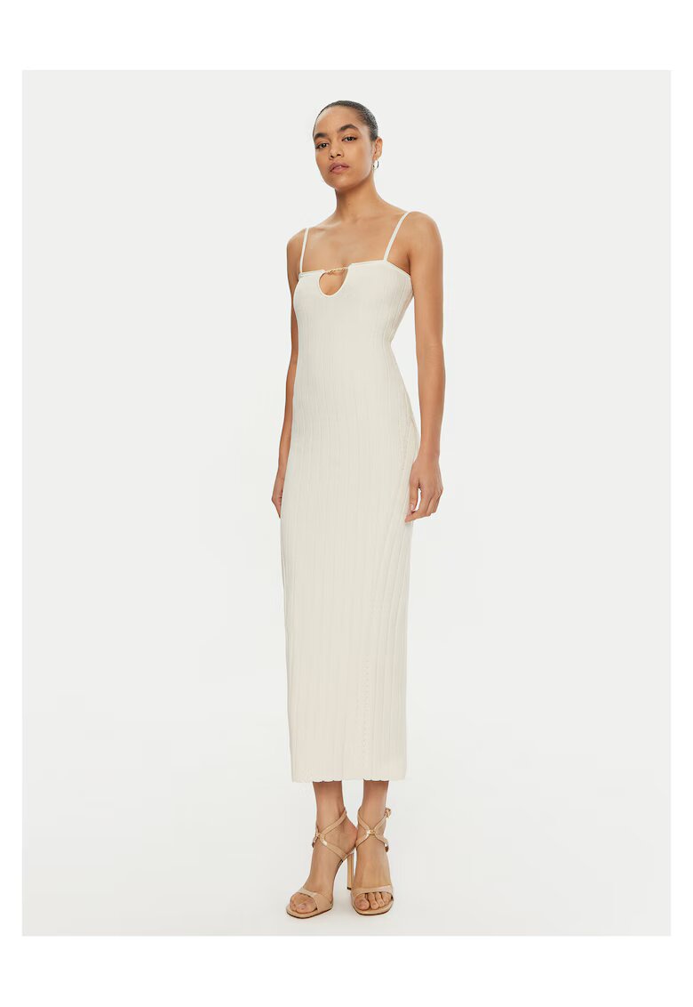JACQUEMUS Дамска плетена рокля бяла