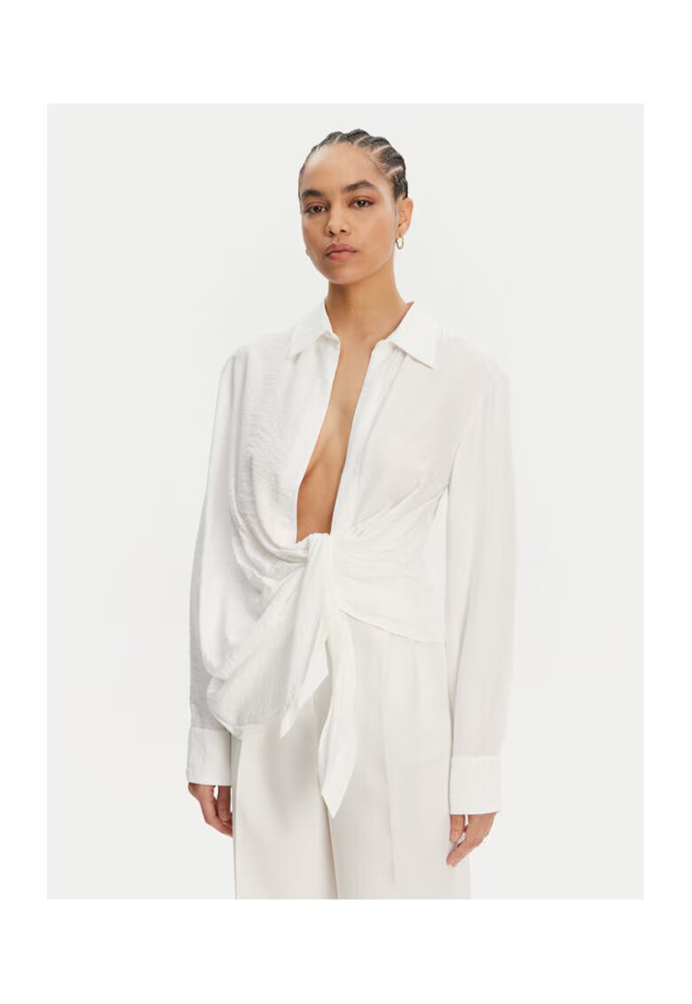JACQUEMUS Дамска риза 21H213SH0021020 - Вискоза/Полиамид - Бяла
