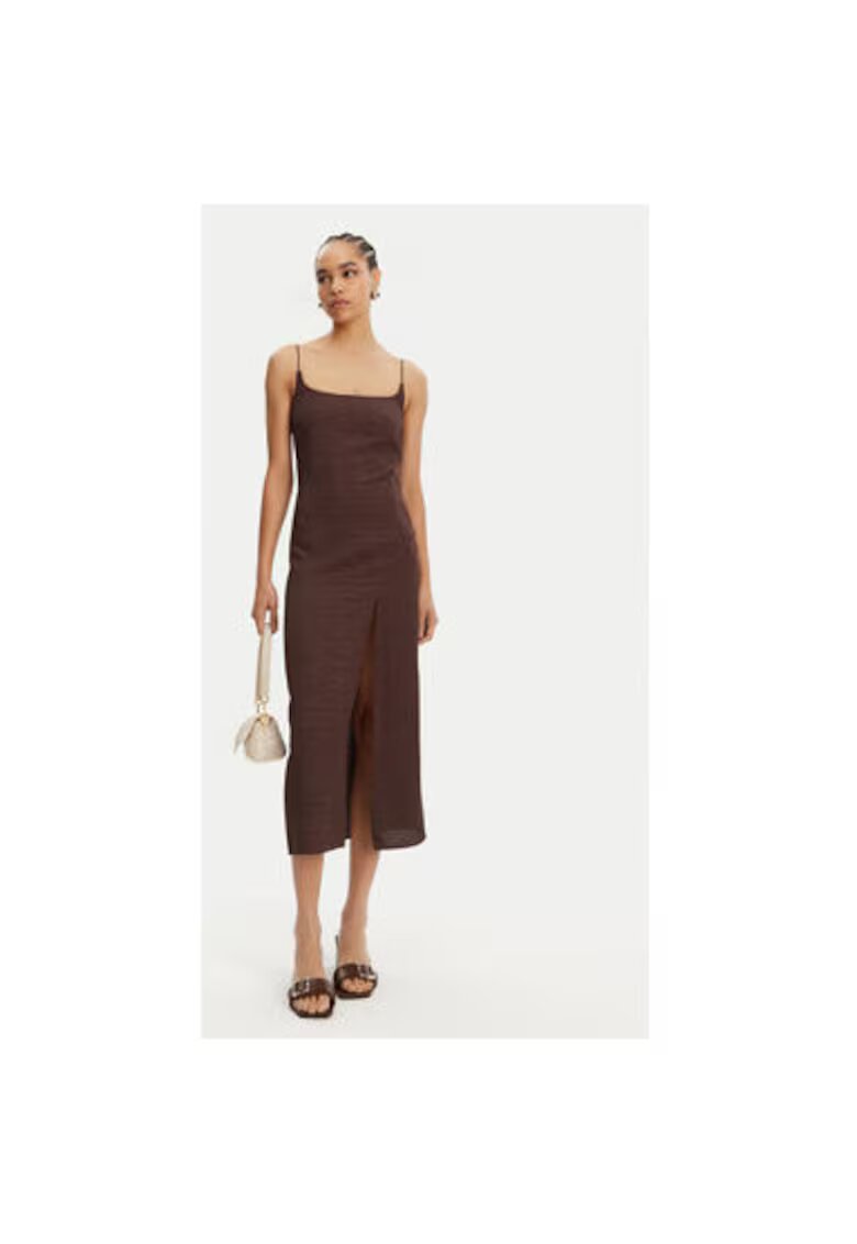 JACQUEMUS Дамска рокля 25E251DR1001713 - Вискоза - Кафява