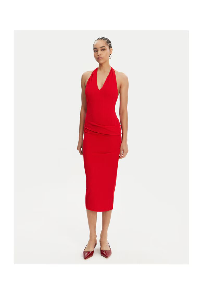 JACQUEMUS Дамска рокля 25E251DR2321026 - Вискоза/Полиамид - Червена