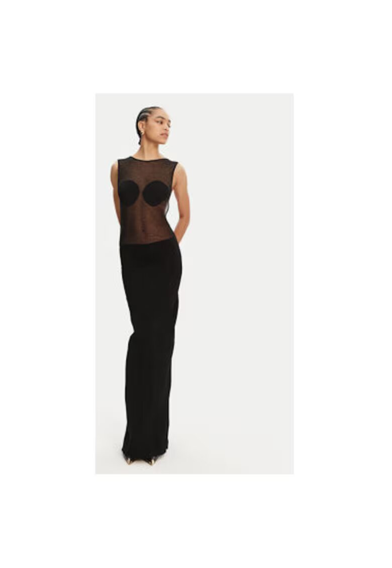 JACQUEMUS Дамска рокля 25E251KN5922434 - Вискоза/Полиестер - Черна