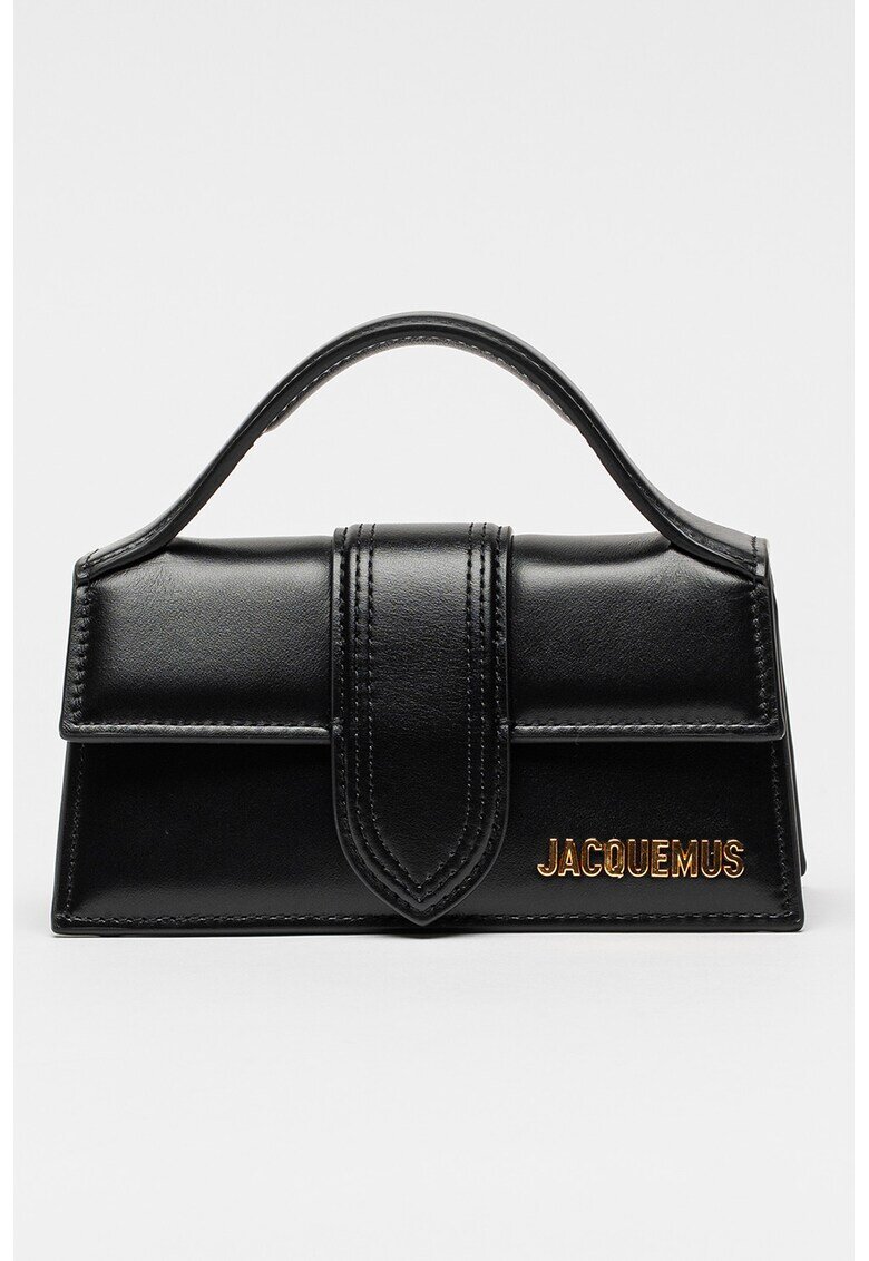JACQUEMUS Кожена чанта за рамо - Черен