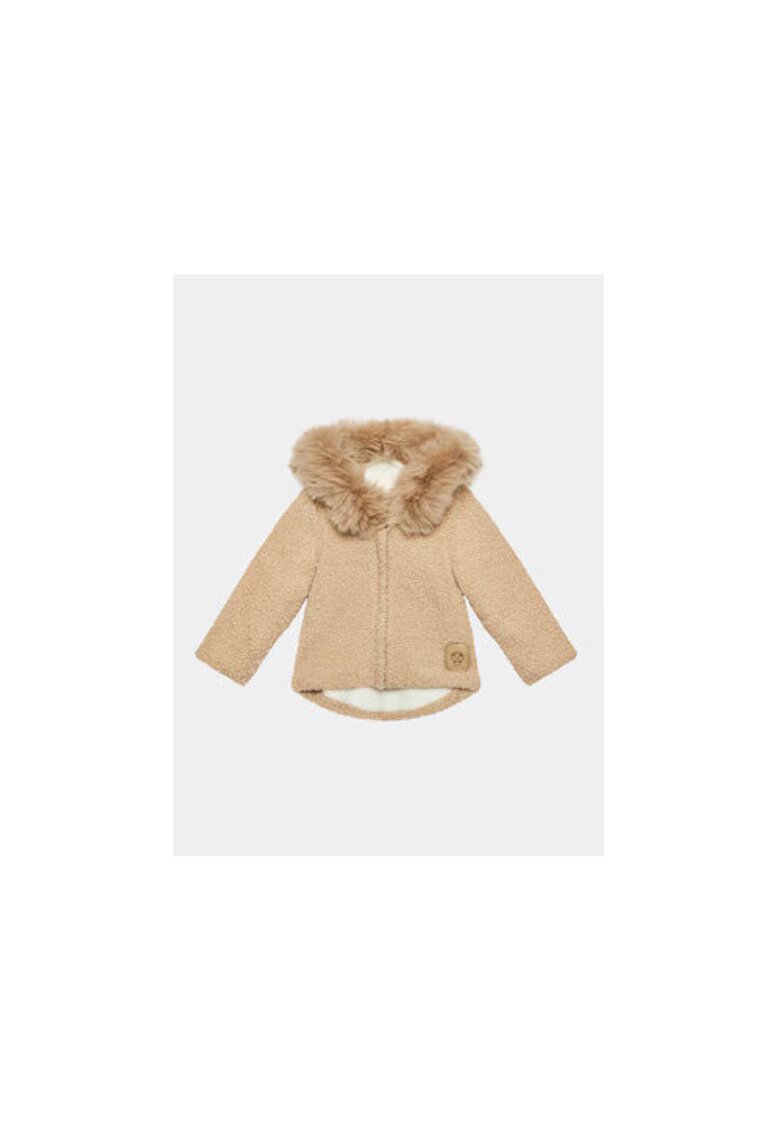 Jamiks Яке за момиче - 303279387 - Полиамид/Памук - Бежово