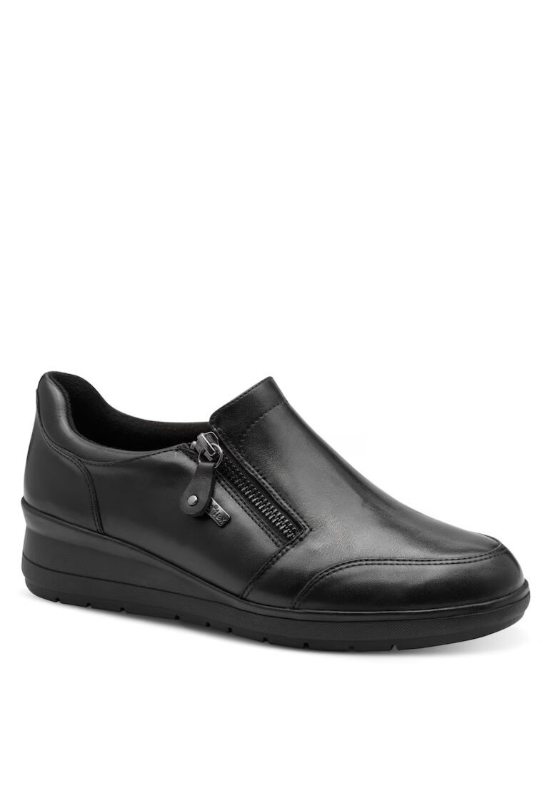 Jana Shoes Обувки с равна подметка за жени Jana Jana от кожа със цип и водоотблъскваща мембрана 24701-45-001 07667