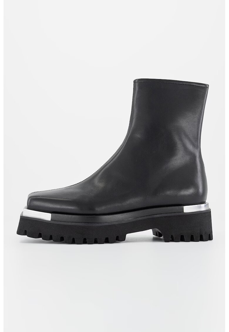 Jeffrey Campbell Боти от еко кожа с метални детайли - Черен