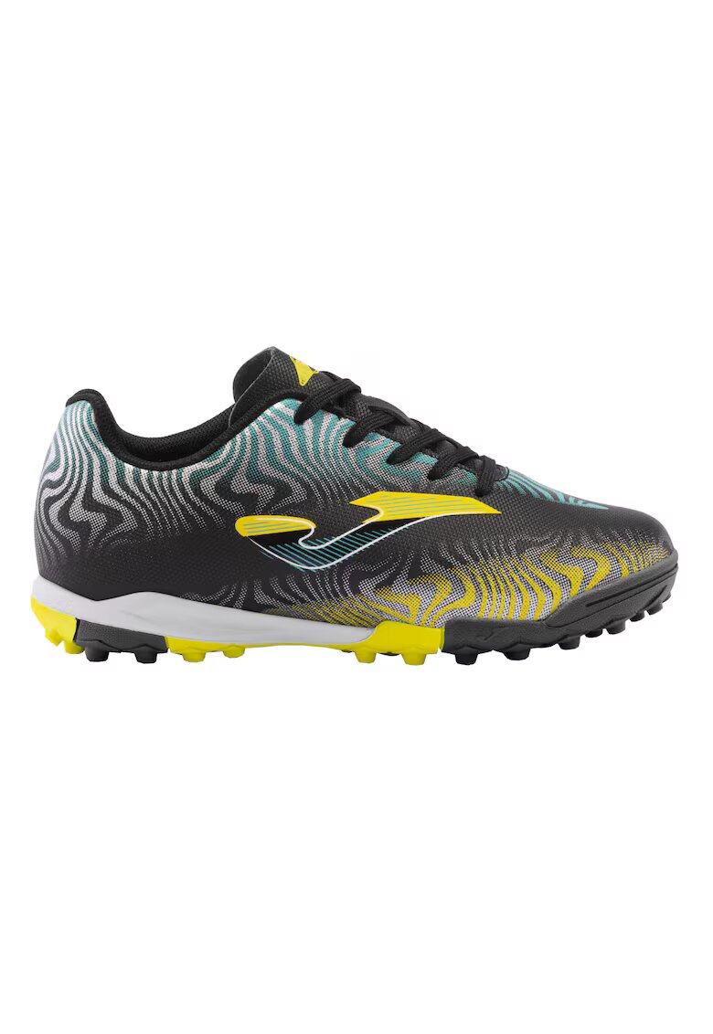 Joma Детски футболни обувки с връзки Evolution за синтетичен терен EVJW2401TF - 33.5 EU - Black-Yellow Black