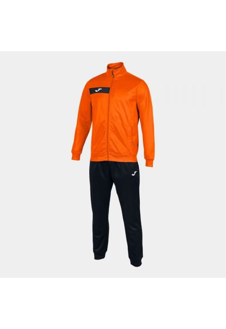Joma Мъжки спортен анцуг - Columbus Trucksuit - синтетичен - жълт/черен - Черен/Оранжев