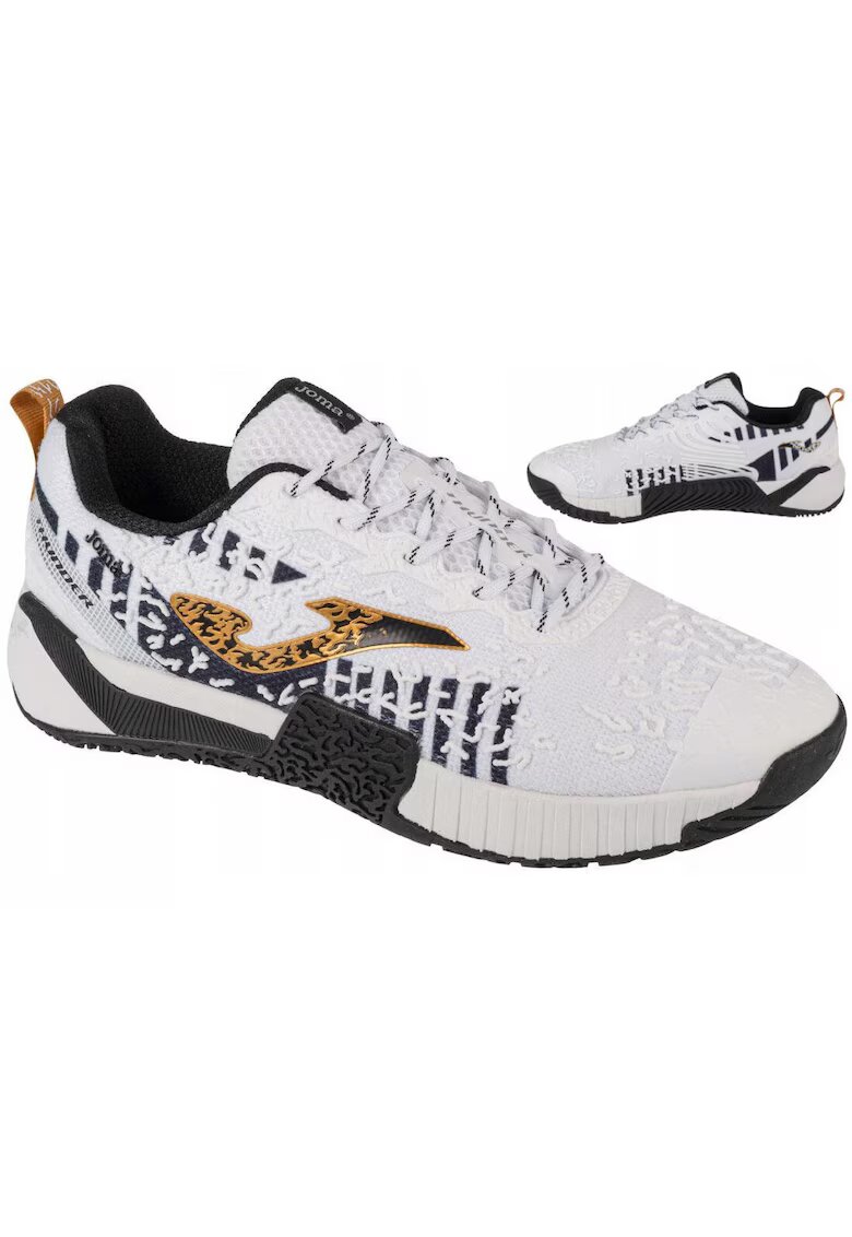 Joma Мъжки спортни обувки Thunder 2402 - дишащи - гъвкави - бели