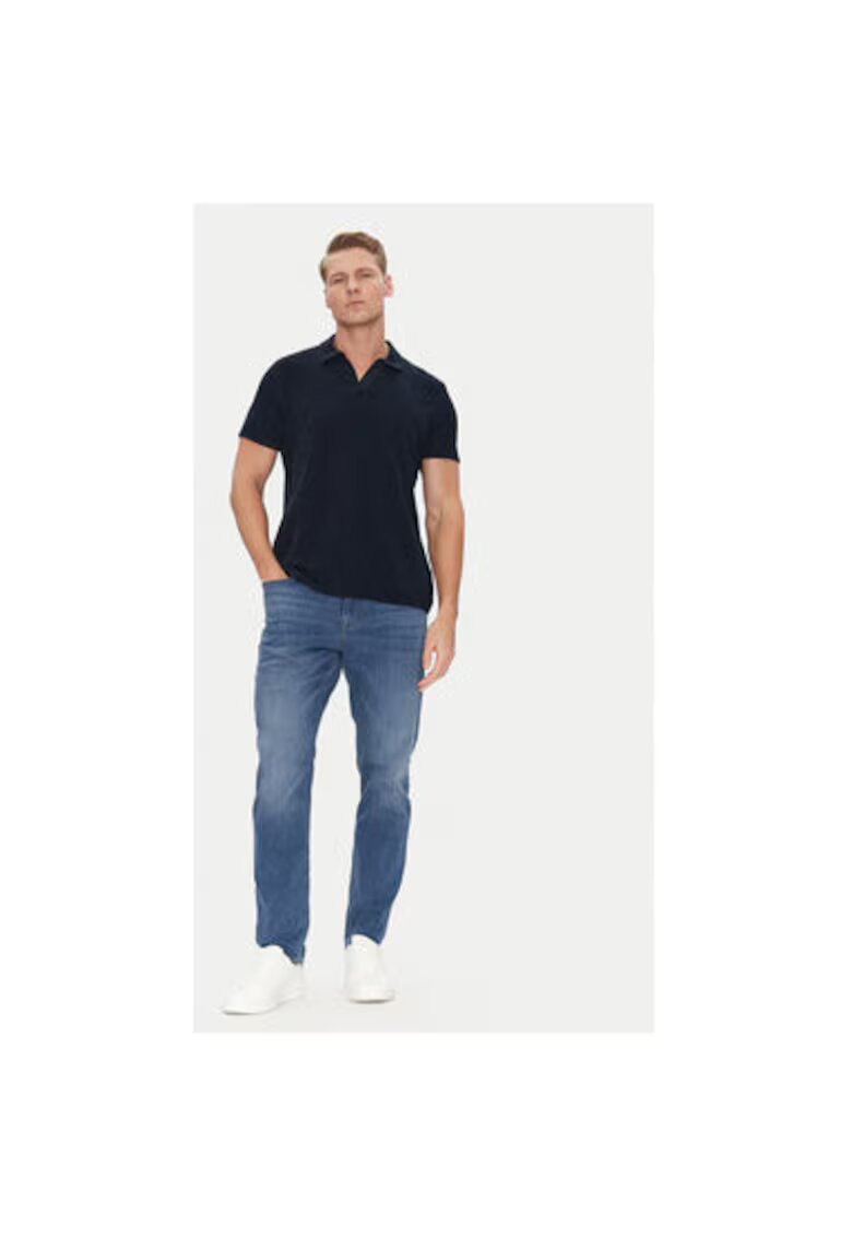 joop jeans Мъжка поло тениска - 10019354 30045767 - Памук - Тъмносиньо