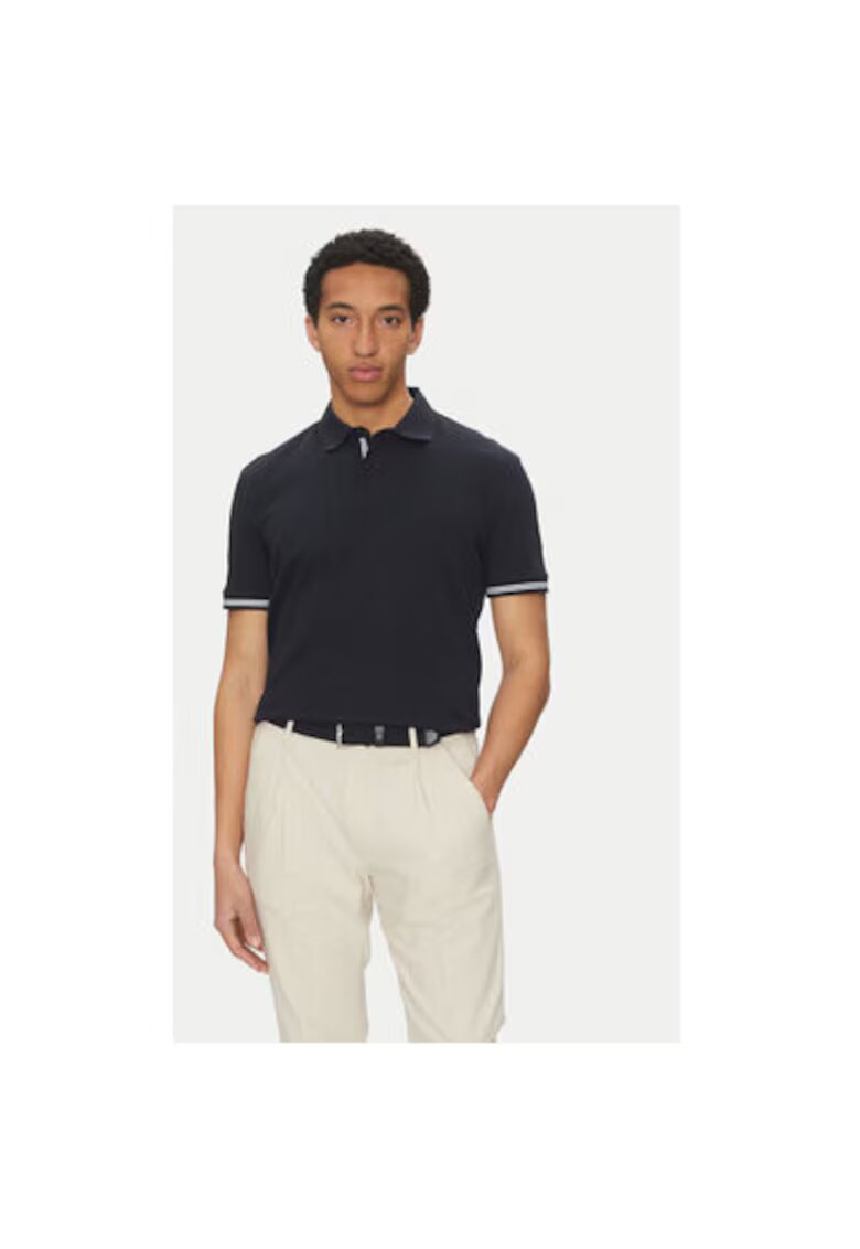 joop jeans Мъжка поло тениска - 10019361 30046012 - Памук - Тъмносиньо