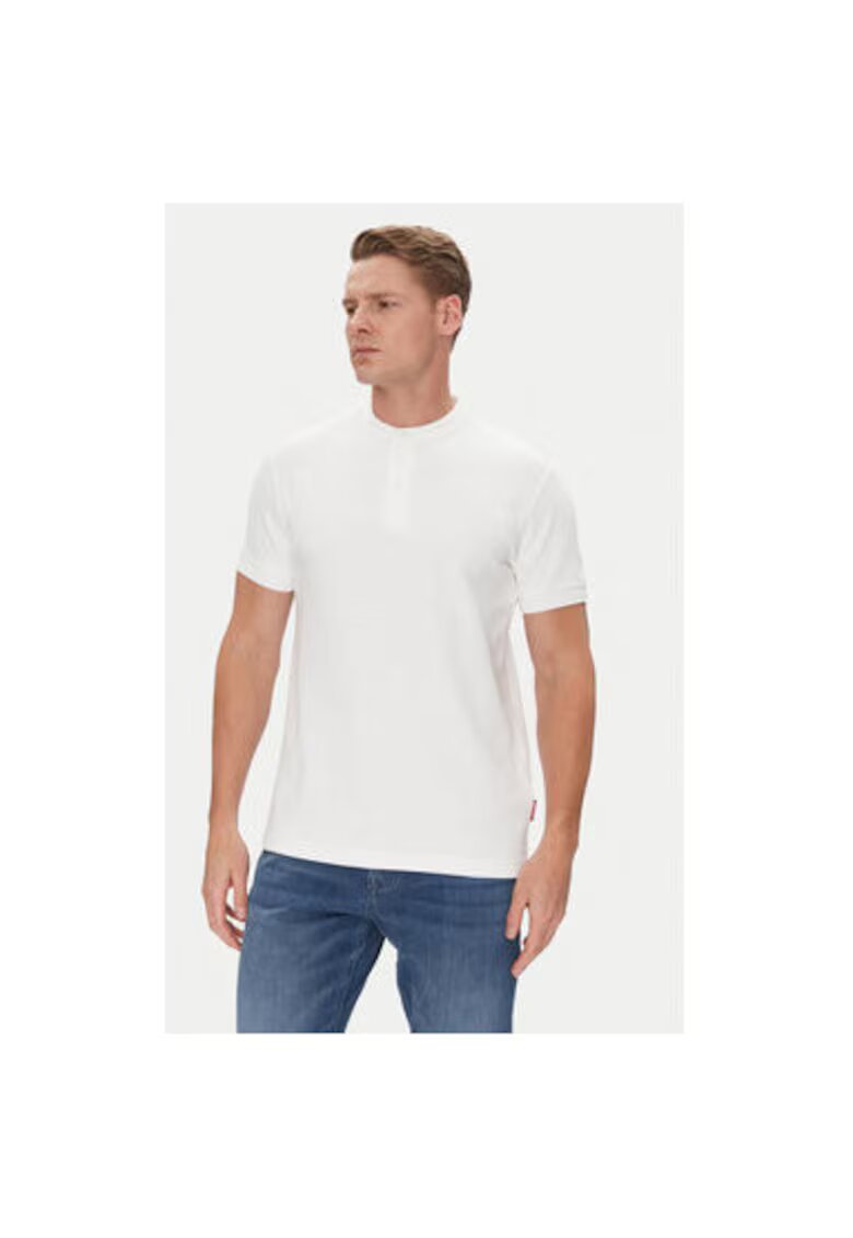 joop jeans Мъжка тениска - 10019351 30045676 - памук/найлон - бяла