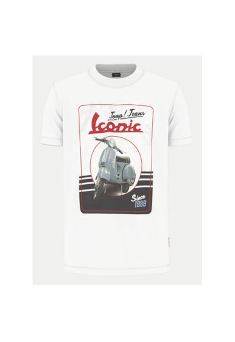 JOOP! Jeans Мъжка тениска - - 304687884 - Органичен памук - Бяла
