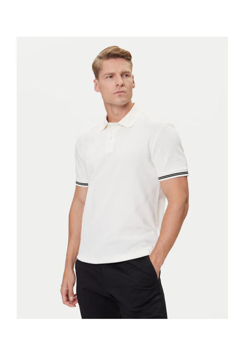 joop jeans Мъжка тениска - бежова - памук - поло
