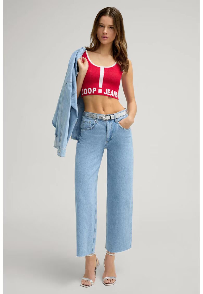 joop jeans Широки дънки с висока талия - Син