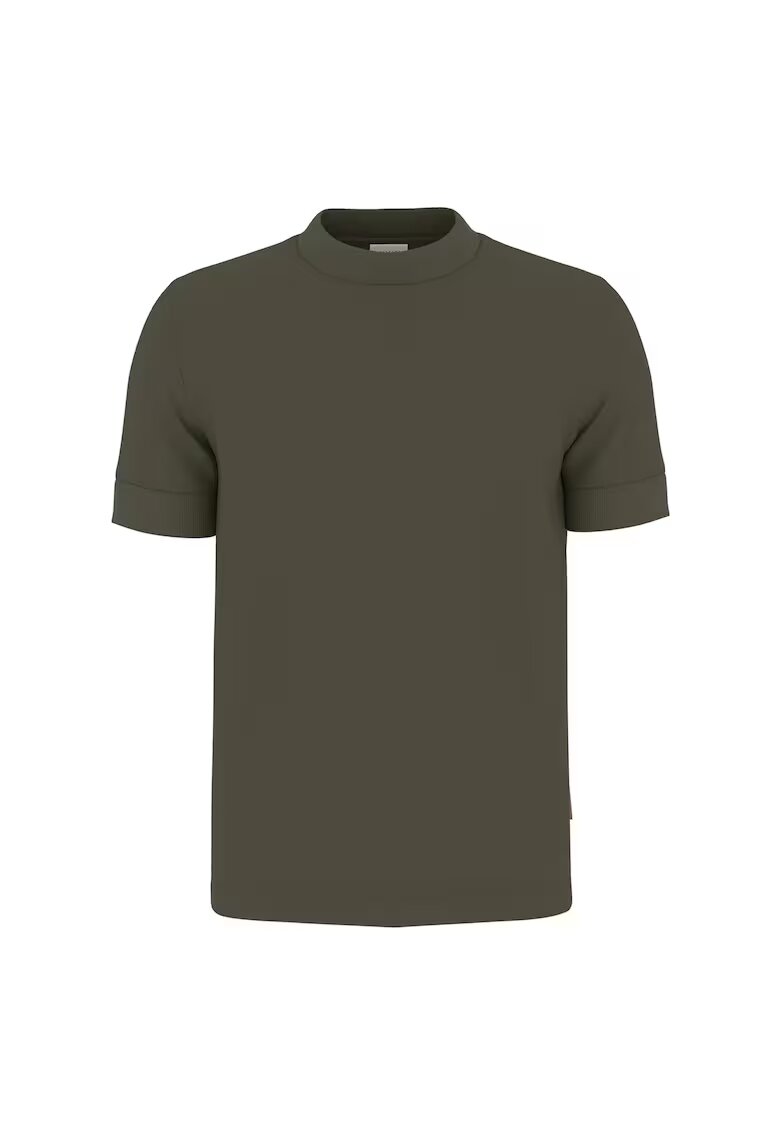 joop jeans Тениска с овално деколте - Тъмнозелен