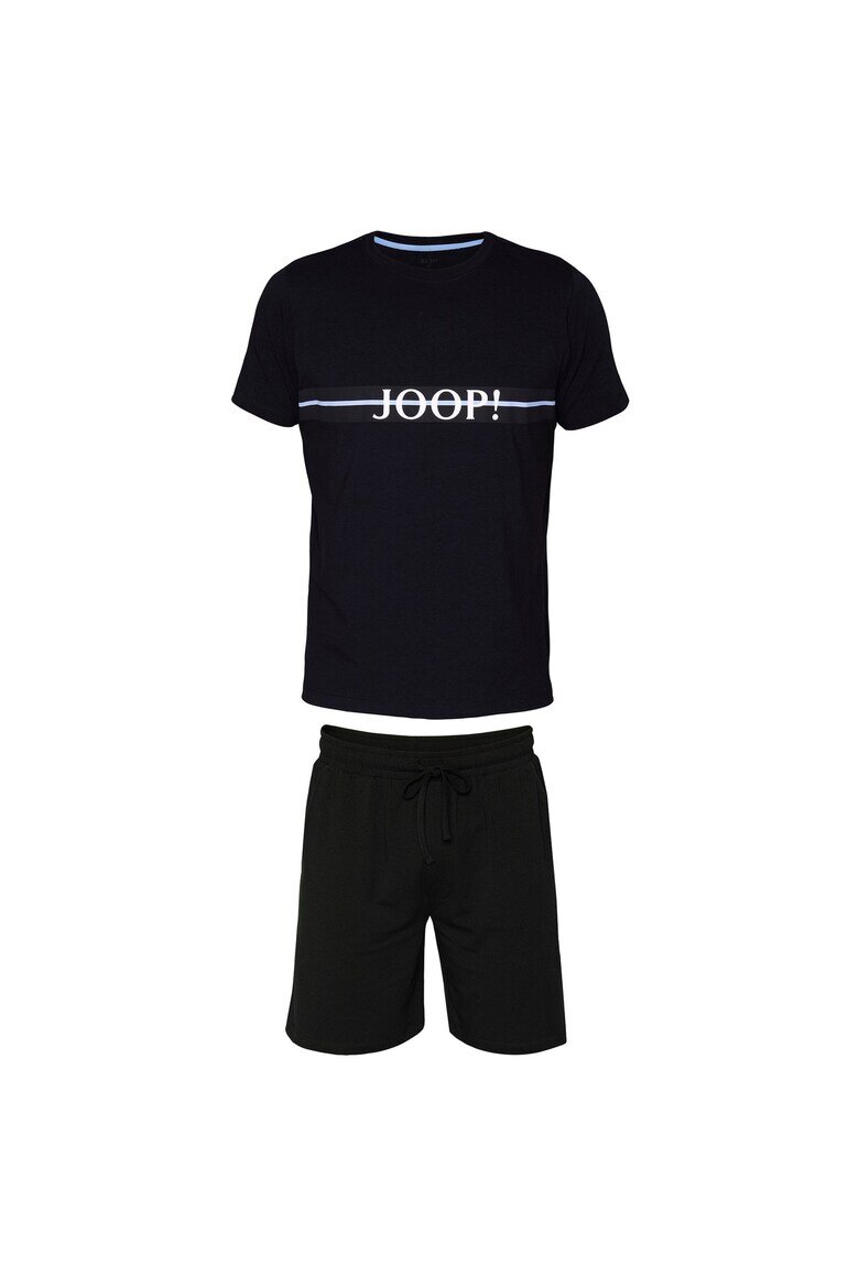 Joop! Къса пижама с лого Черен