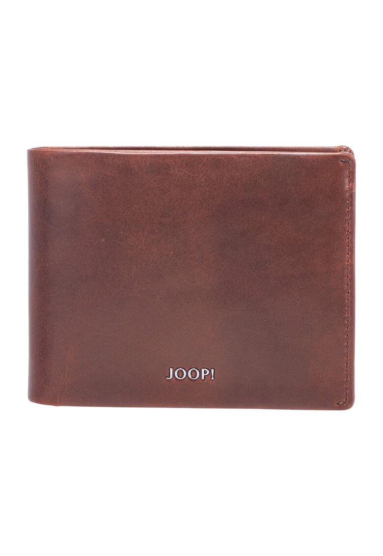 Joop Кожен портфейл Cerratono с двойно прегъване и лого - Кафяв
