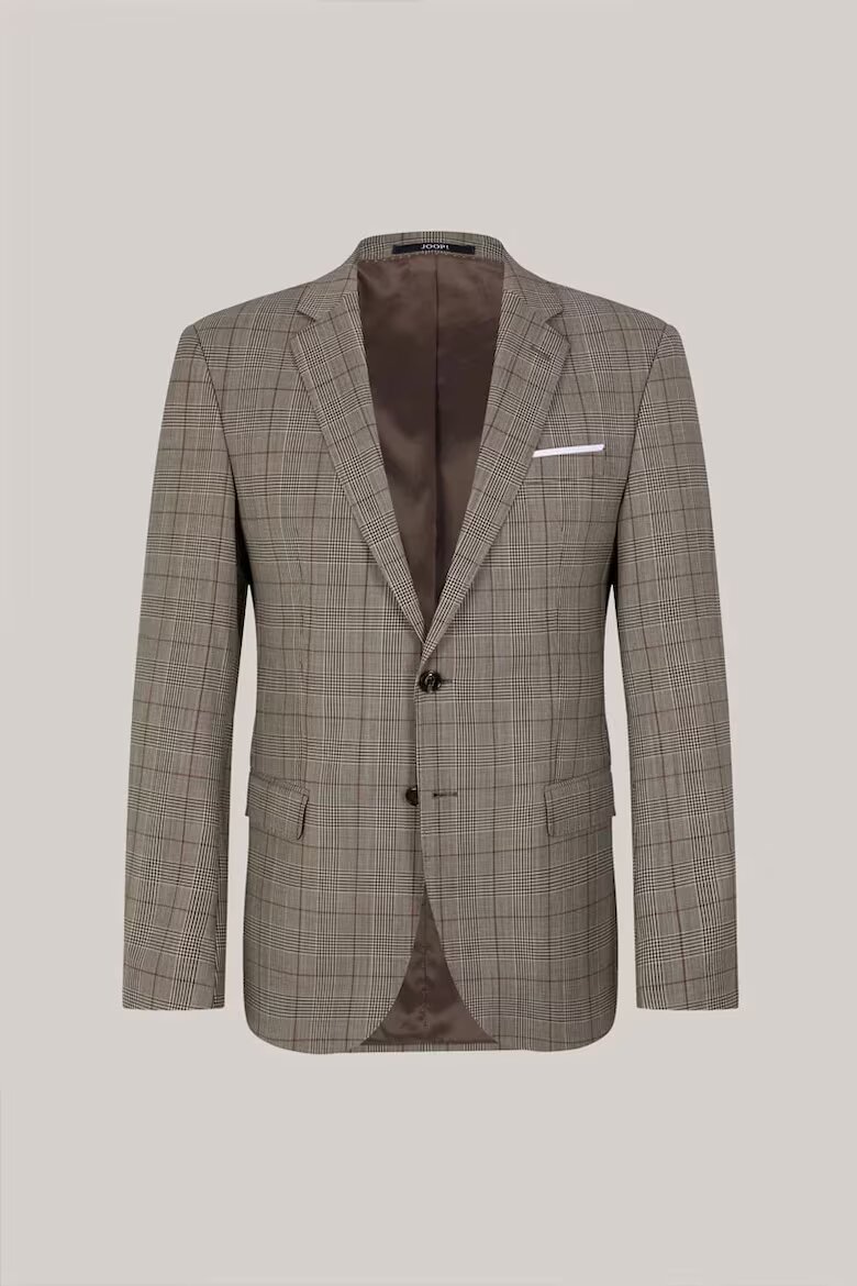 Joop Sacou regular fit din lana cu imprimeu in carouri