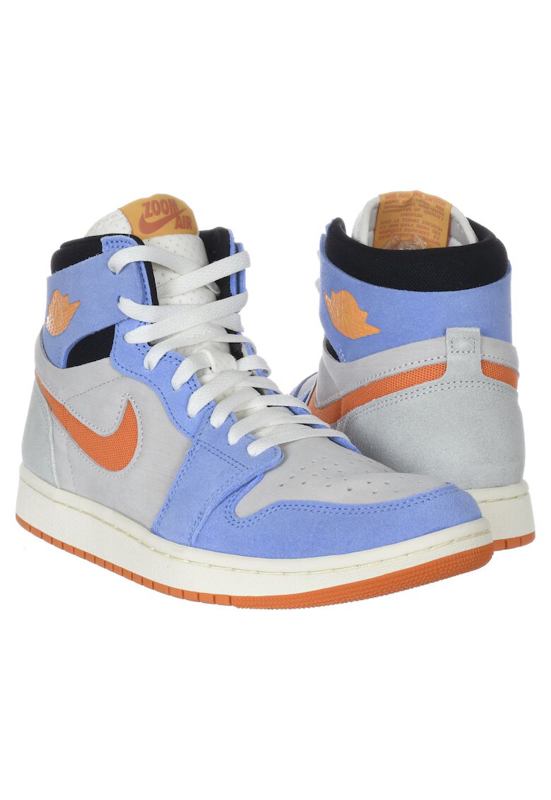 Jordan Мъжки спортни обувки AIR 1 ZM - синьо-сив - естествена кожа