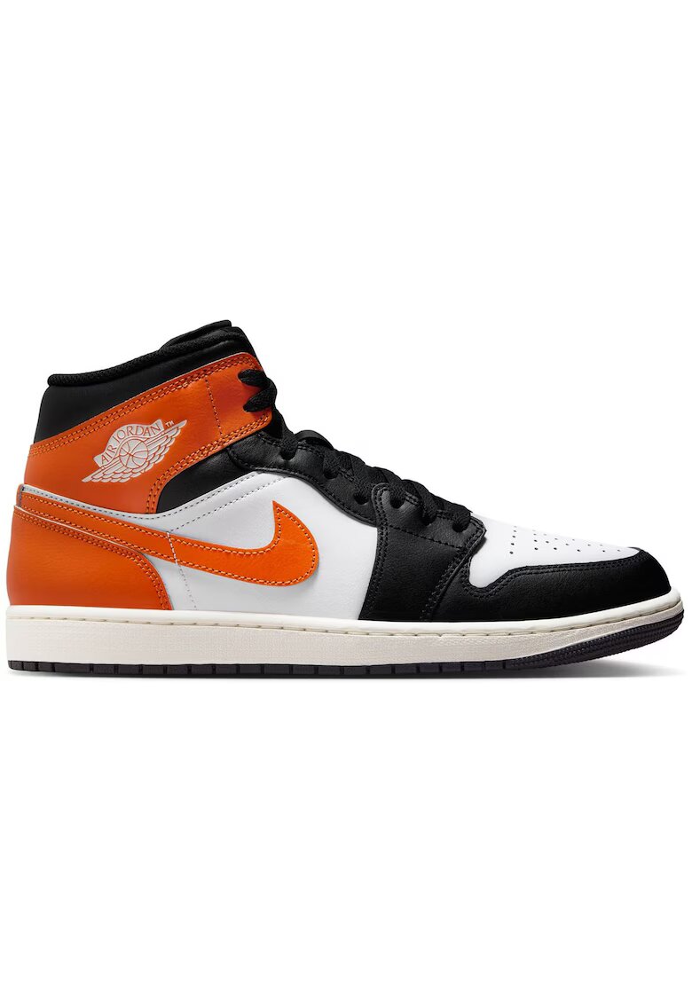 Jordan Спортни обувки Air 1 Mid 48093 - Бял/Черен/Оранжев