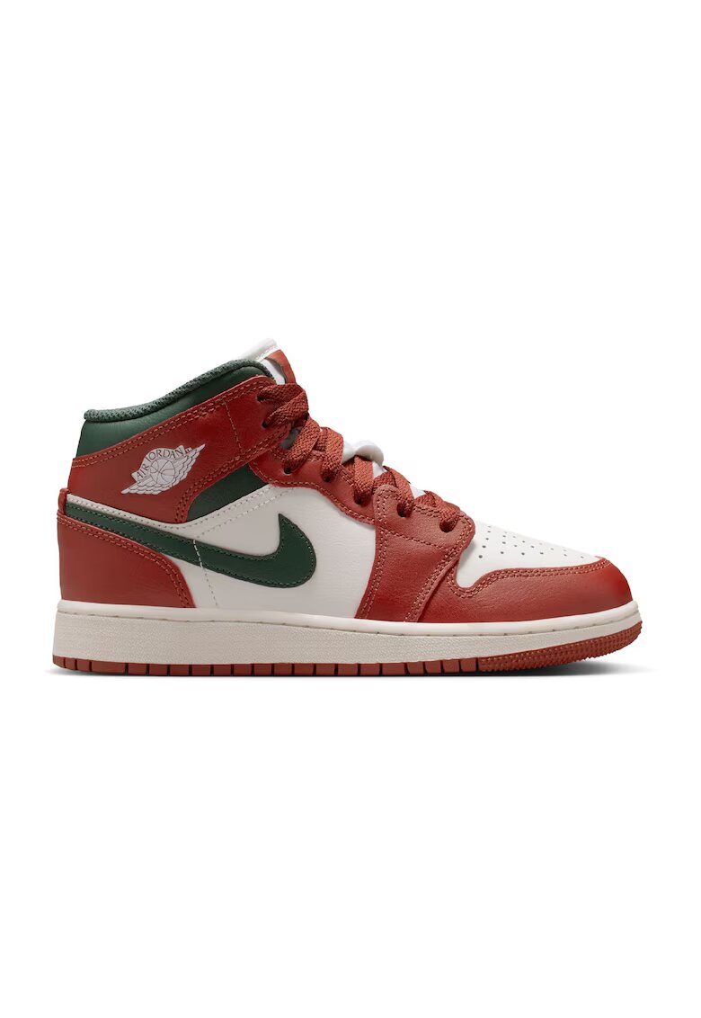 Jordan Спортни обувки Air 1 Mid GS 51020 - Зелен/Бежов