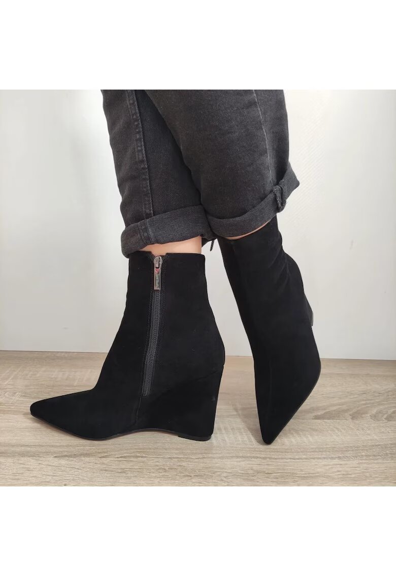Jose Simon Елегантни дамски боти K1271-133R Black Velvet - черни